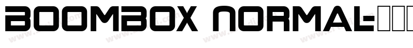 BoomBox Normal字体转换
